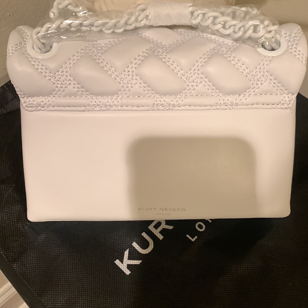 Kurt Geiger London Mini Kensington Drench Leather Shoulder Bag - Picture 11 of 16